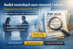 Audyt neutralnych nazw stanowisk i rekrutacji – przygotuj firmę na kontrole PIP 2026